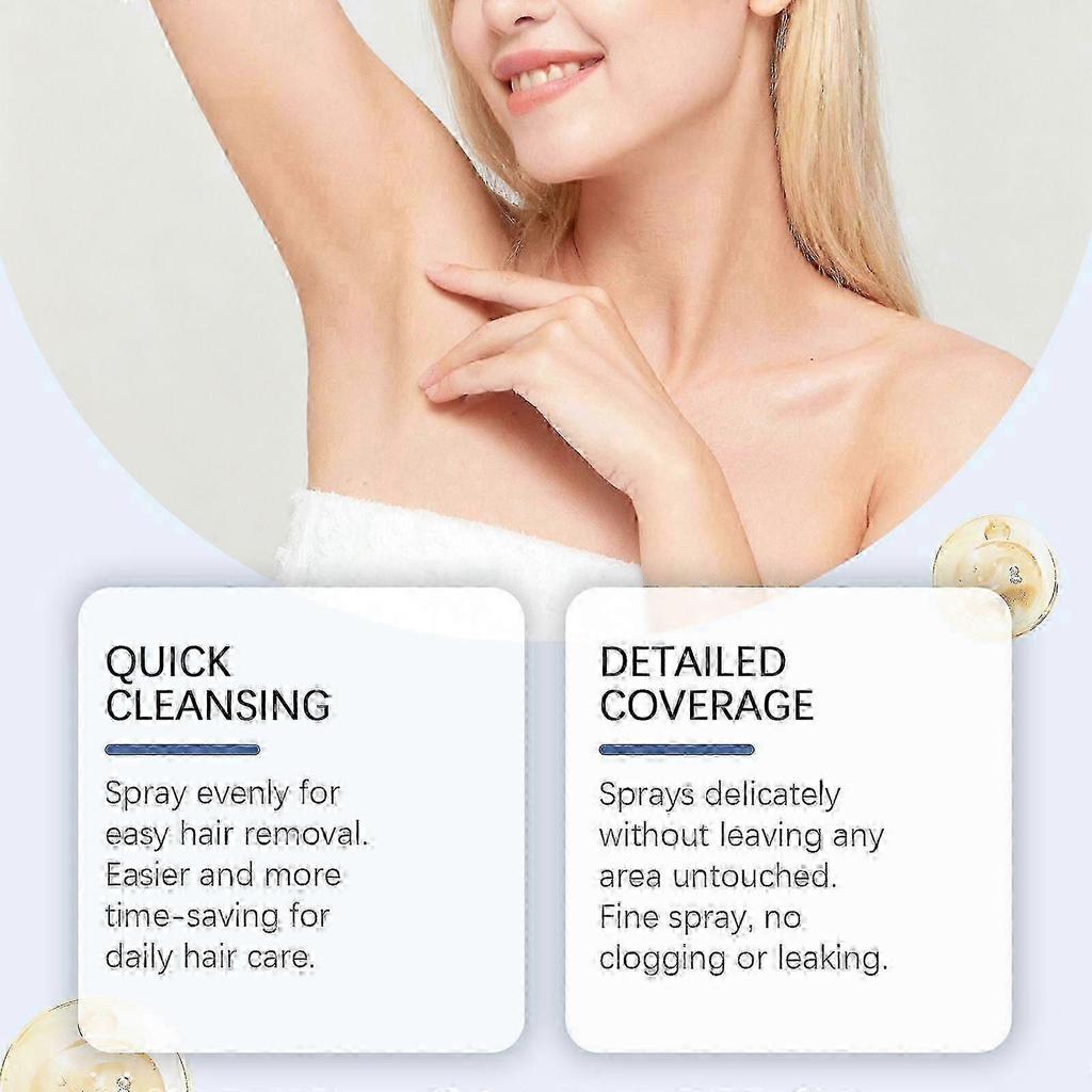Sensitive Skin Depilatory Cream, Hair Removal Cream, Hair Removal Spray for Gentle Hydration, for Face, Arms, Legs and Armpits