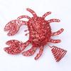 Christmas creativity, Christmas tree top decoration, red crabs, tree top stars, Christmas tree decorations, ornaments