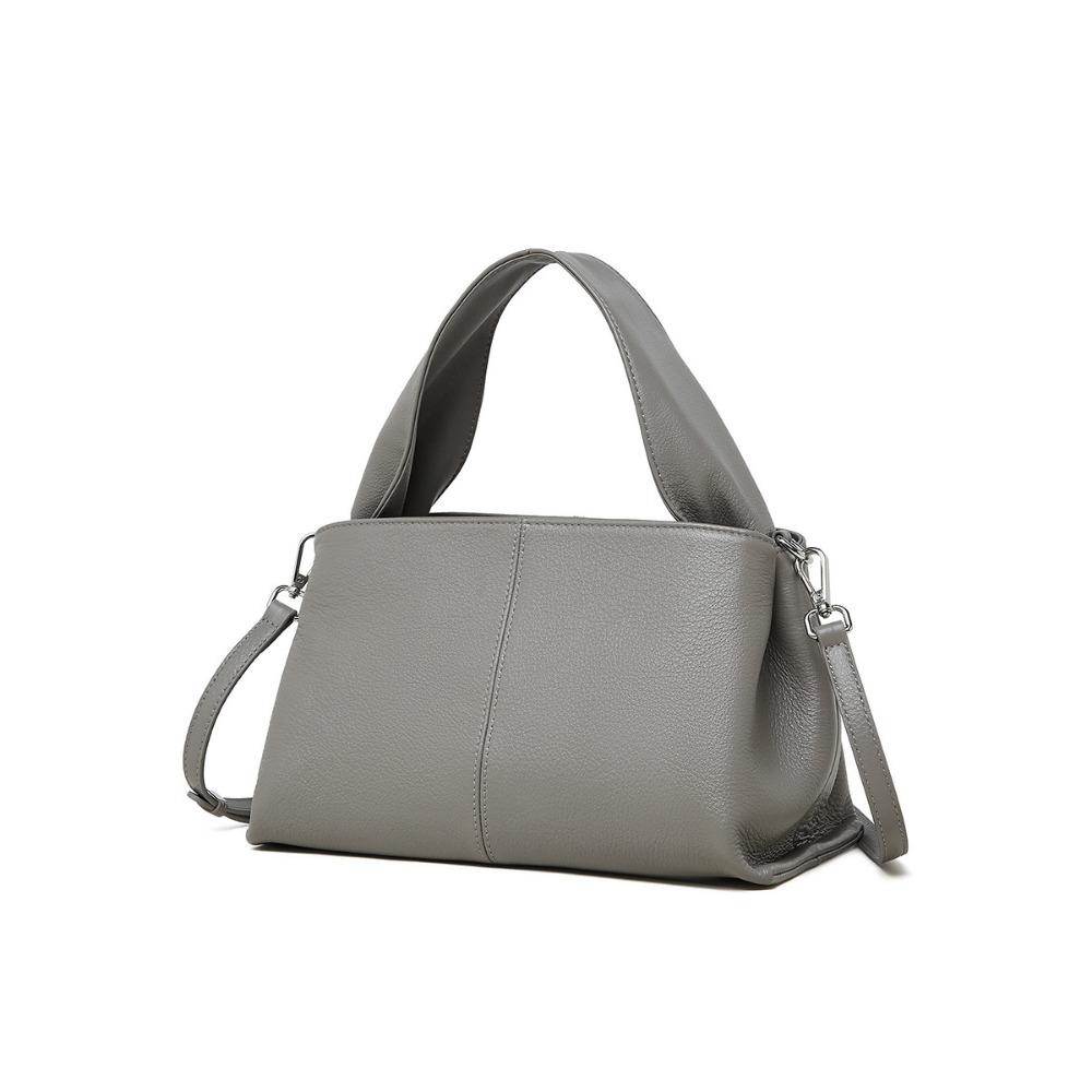 Textured Hand-held Large Bag Cowhide Shoulder Armpit Bag New Leather Messenger Women's Bag