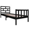 Solid Wood Bed Black Pine 75 x 190 cm