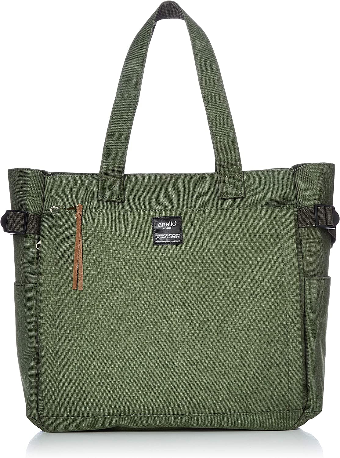 

Tote Bag A4 Large Capacity 10 Pockets POST ATC3132Z Khaki [Anello] Multi-Storage