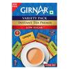 Girnar Prémélange Instantané pour Thé Variété Faible en Sucre 15 Sachets Masala Gingembre Cardamome Citronnelle