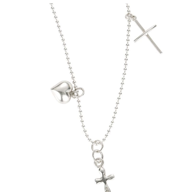 

nff [silver925] echo cross necklace-silver ONE