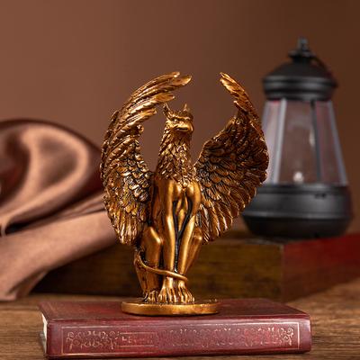 Mytologická figurka gryfa Retro figurka Gryfina Pryskyřičné řemeslné výrobky Socha řecké mytologie Domácí stolní doplňky Dekorace