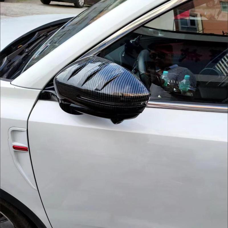 For Changan CS55 Plus Unis 2025 Accessories ABS Carbon Side Rear View Mirror Cover Caps Shell Frame Car Trims Styling 2024