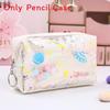 Star Planet Galaxy Flowing Sand Pencil Case With Waterproof Laser Material For Students And Teens