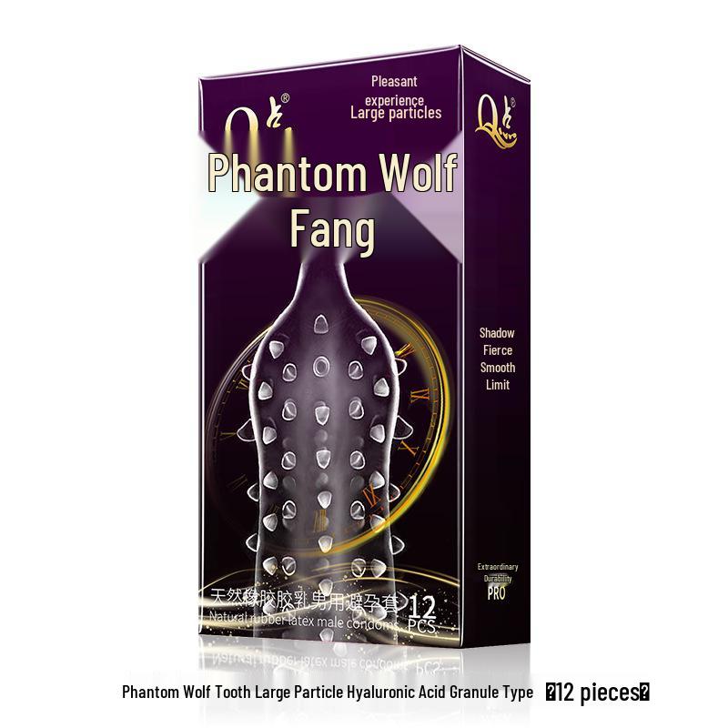 Q Point Thorn Set: Erotic Couples' Condoms with Large Particles, 2pcs/pack