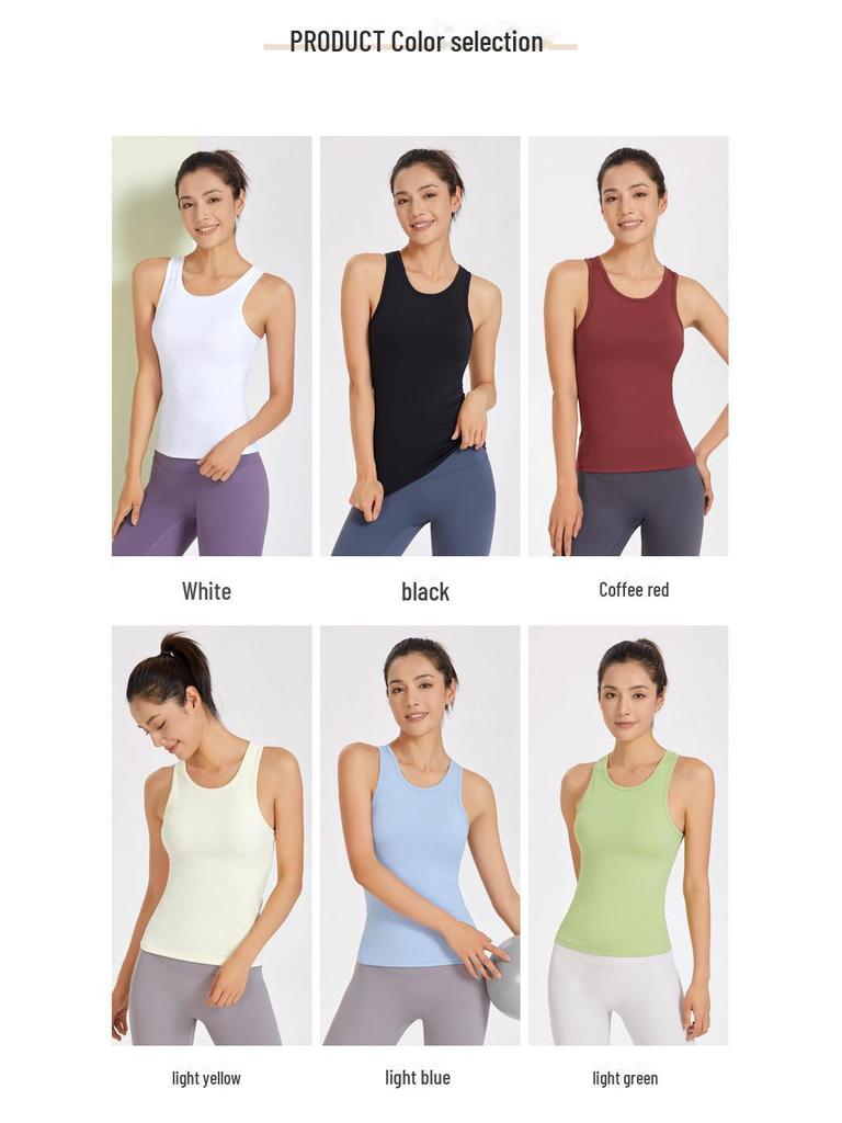 Lulu Yoga Shockproof Sports Bra | Beautiful Back Camisole Vest with Chest Pad