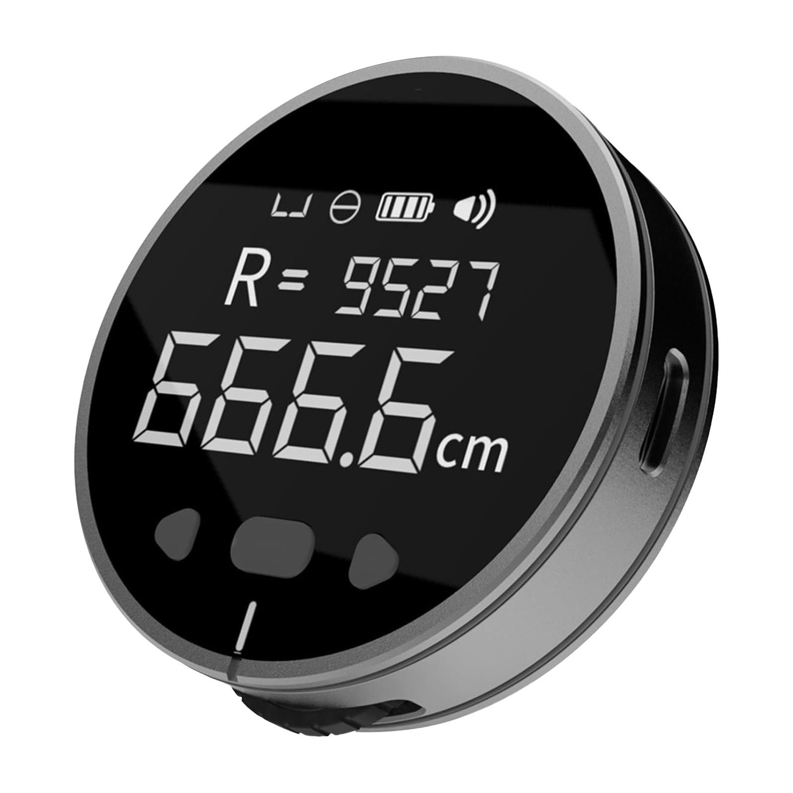 

328ft Electronic Digital Tape Measure with LCD Display Rechargeable Long Distance Rolling Measuring Tool for Flat