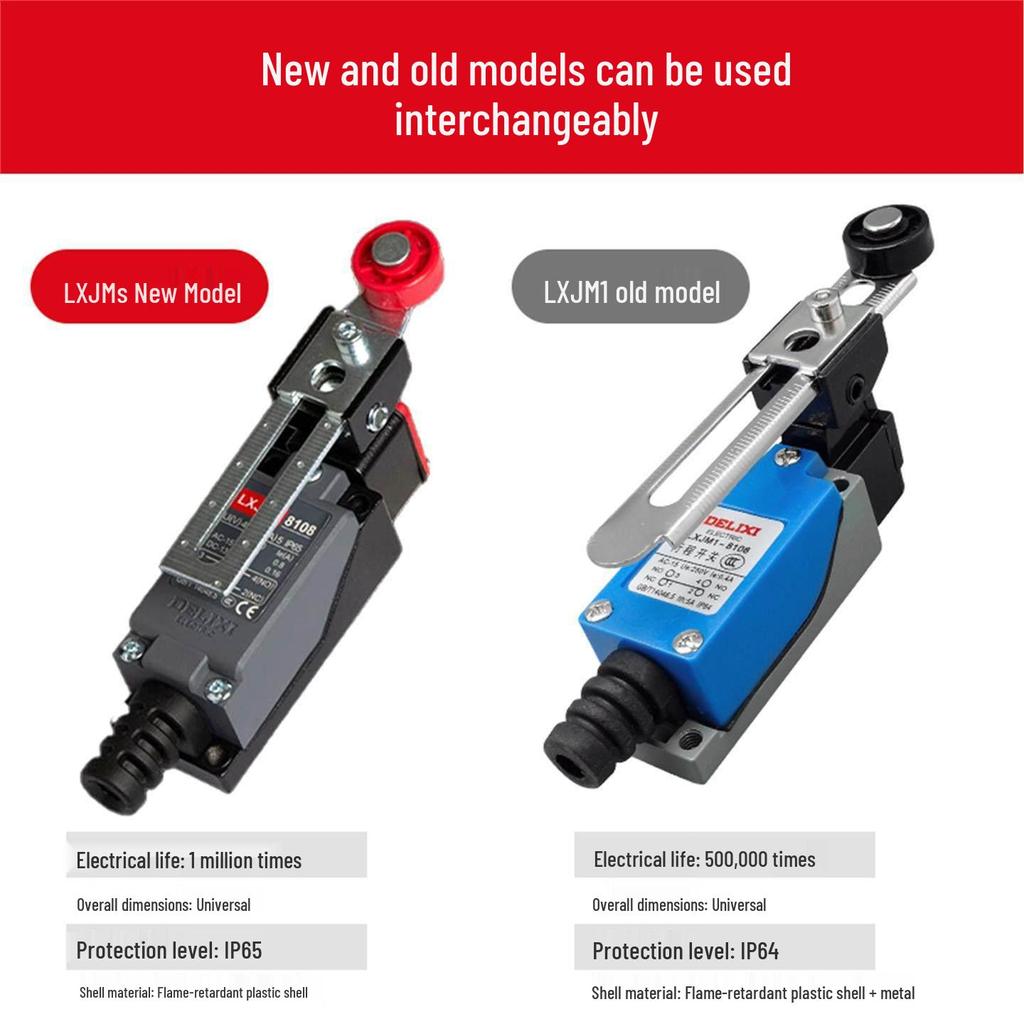 DELIXI LXJMs8108 Roller Mechanical Limit Micro Switch