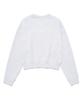 COVERNAT WOMAN Crop Cloverney Embroidered Sweatshirt Heather Gray