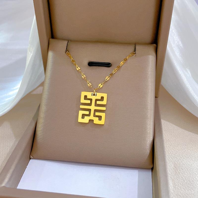 Real Gold Electroplating In The Furnace, Good Color Retention, Cold Necklace, Female Collarbone Chain With Jewelry