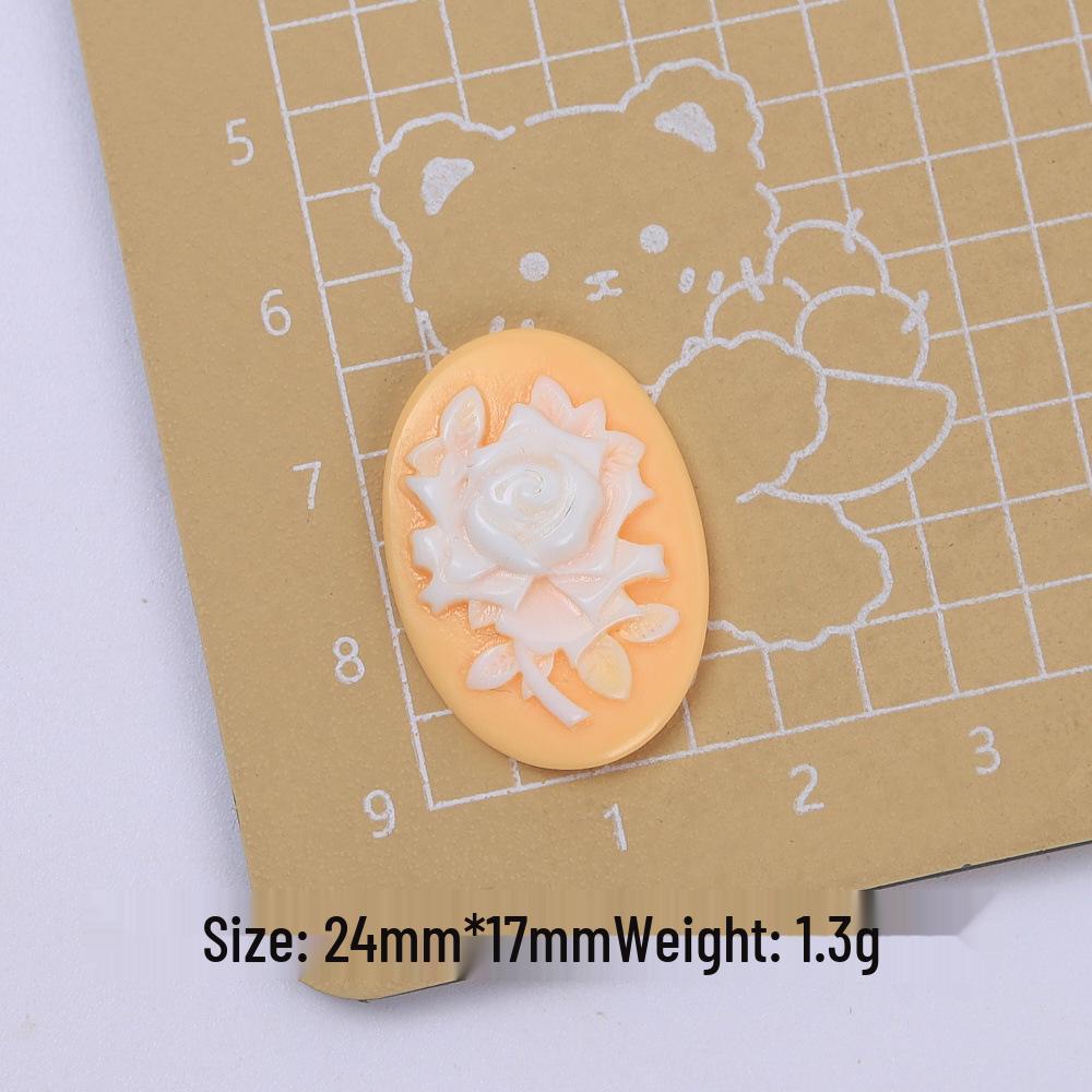 Embossed Flower Resin Charms: Cartoon DIY Accessories for Crocs