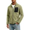 Men's Pullover with Stand Collar and Half Zip for Winter Outdoor