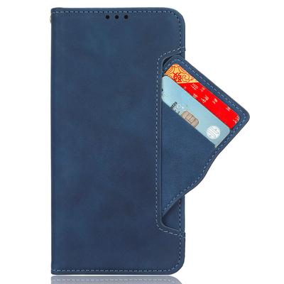 Para Samsung Galaxy A06 4G/A06 5G Capa de Couro Carteira de Celular com Múltiplos Porta-Cartões