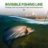 120M Ligne de Pêche Colorée Super Invisible Mouchetée Ligne Monofilament Mouchetée Enduite Fluorocarbone Ligne de Pêche à la Carpe Pesca