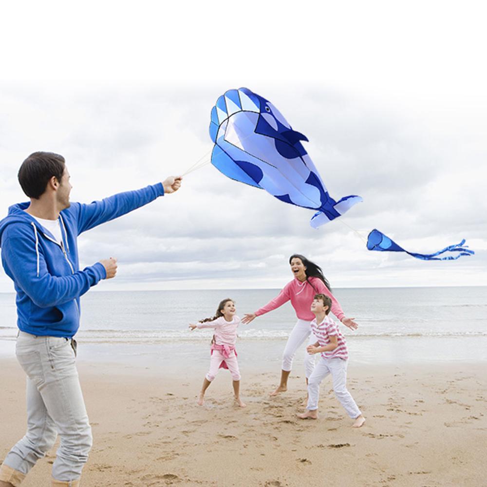 3D Kite Huge Frameless Soft Parafoil Giant Whale Flying Kite Frameless Kite Flying Kite Kite