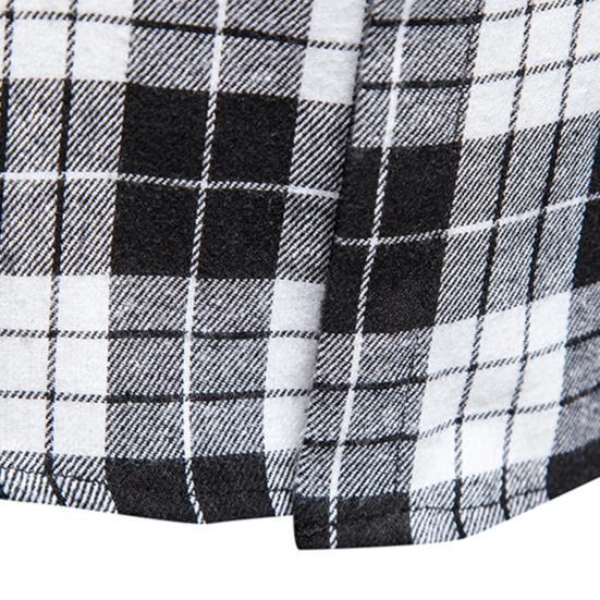 Shirt Vest Fashion Sleeveless 3D Cutting Casual Vest Men Plaid Print Waistcoat Top Men Vest Male Clothing