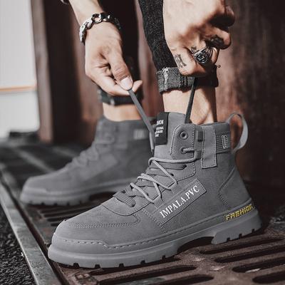 Scarpe da Lavoro e Sicurezza da Uomo Retro alla Moda Nuovi Stivaletti alla Caviglia Cowboy Alti da Uomo Sneakers da Esterno Comode e Resistenti all'Usura Hombre