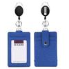 1pcs Retractable ID Badge Holder PU Leather Porte Bus Pass Case Cover Transparent Men Women's Bank Credit Card Holder Cardholder