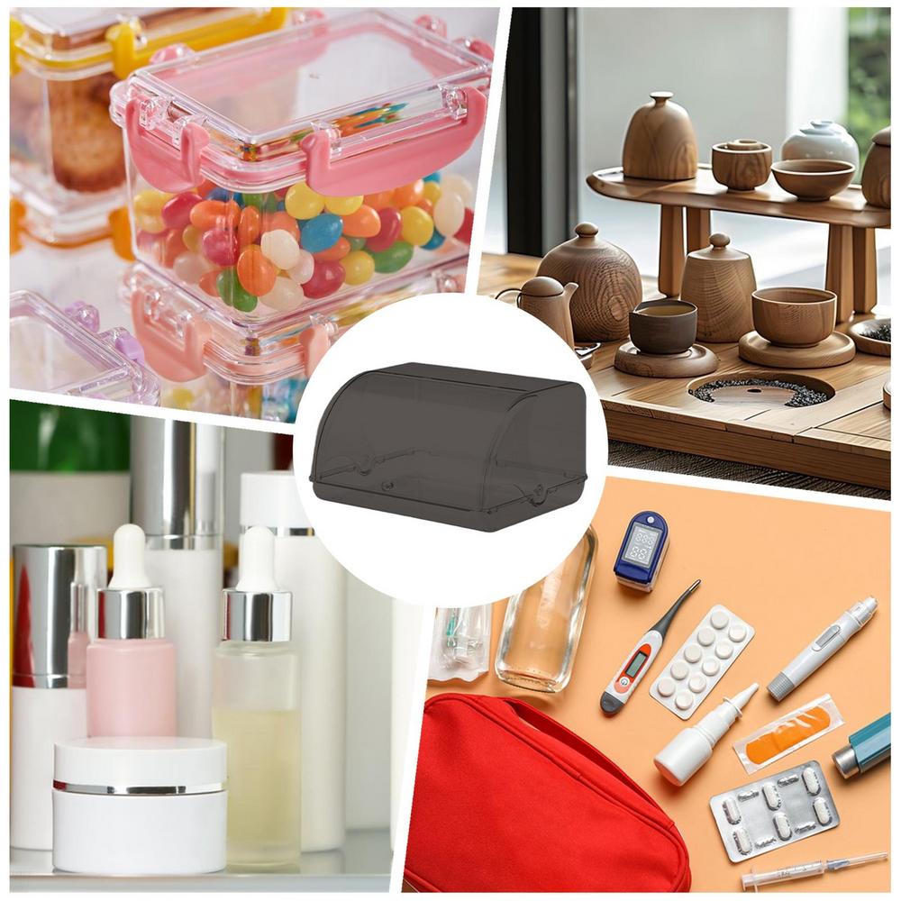 Brotkasten für Küchenarbeitsplatte Brothalter mit Deckel Make-up-Organizer Schreibtisch-Aufbewahrungsbox für hausgemachtes Brot Bagels Muffins Brötchen