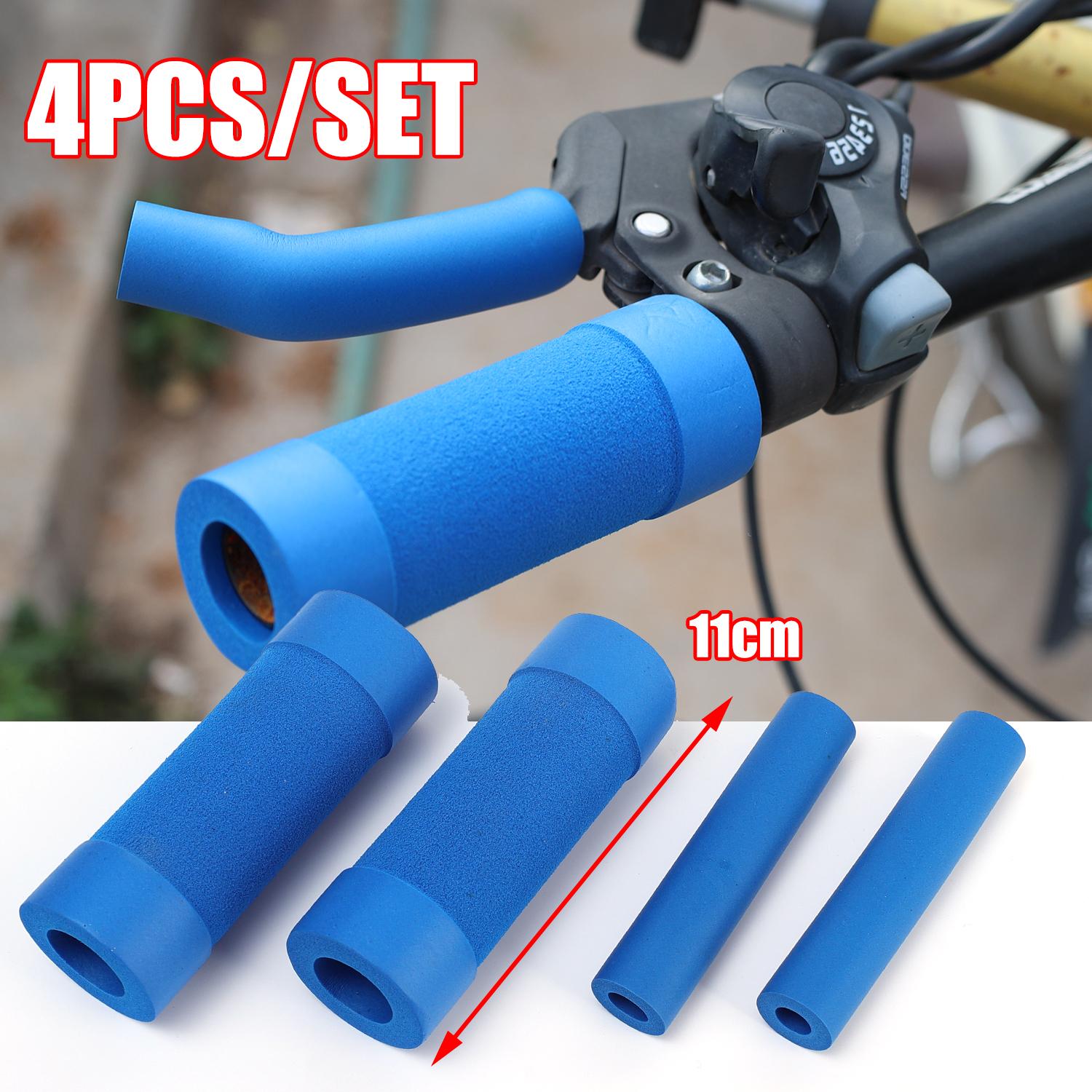 New Motorcycle Brake Handle Sponge Sleeve Soft Anti-Slip Scooter Bicycle Protective Handlebar Cover Motor Equipments Accessories синий