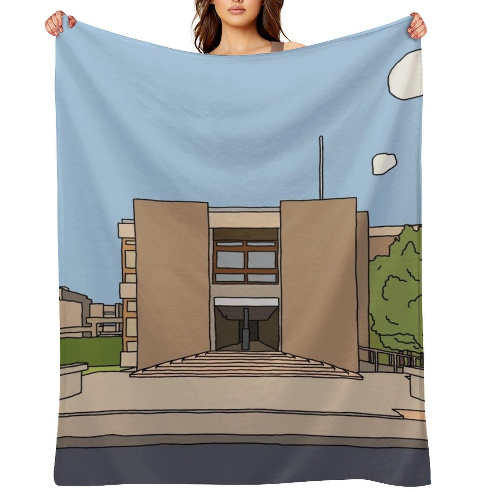 Churchill College - Strugletown || Cambridge struggles Throw Blanket Beautifuls Luxury Throw Decorative Throw Softest Blankets 30x40in
