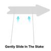 Blank Arrow Signs with Stakes Double Side Water Proof Directional Signs for Wedding Party Decor
