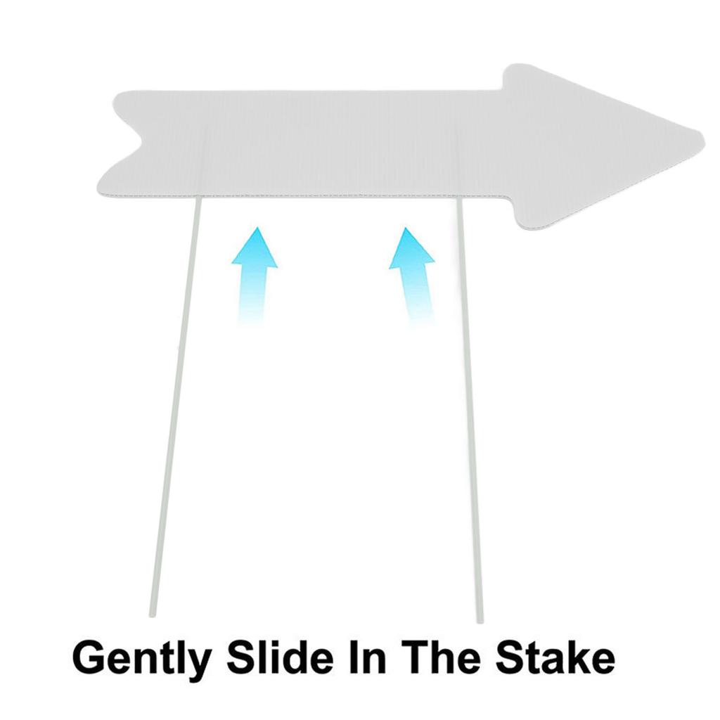 Blank Arrow Signs with Stakes Double Side Water Proof Directional Signs for Wedding Party Decor