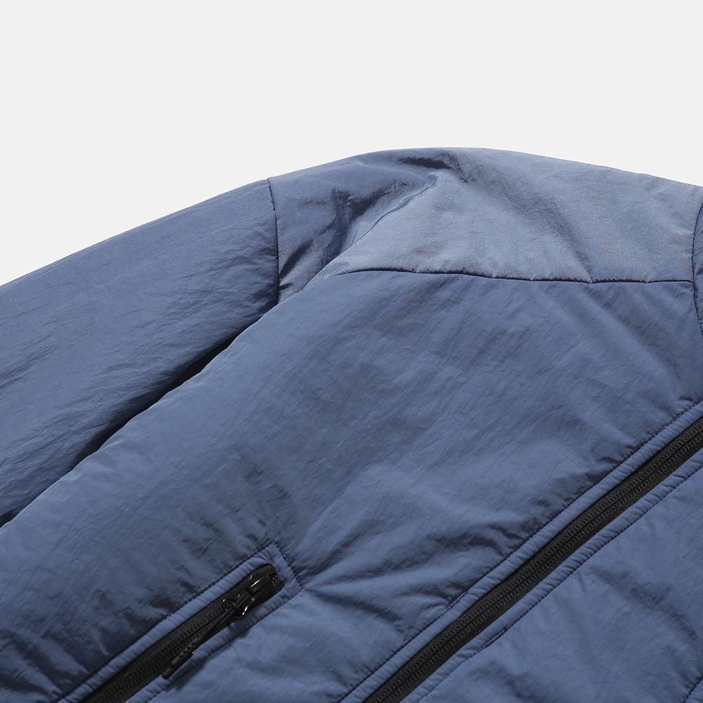 Moif [Aw25] Double-Zip Insulated Parka(Ver.2) / Steel Blue