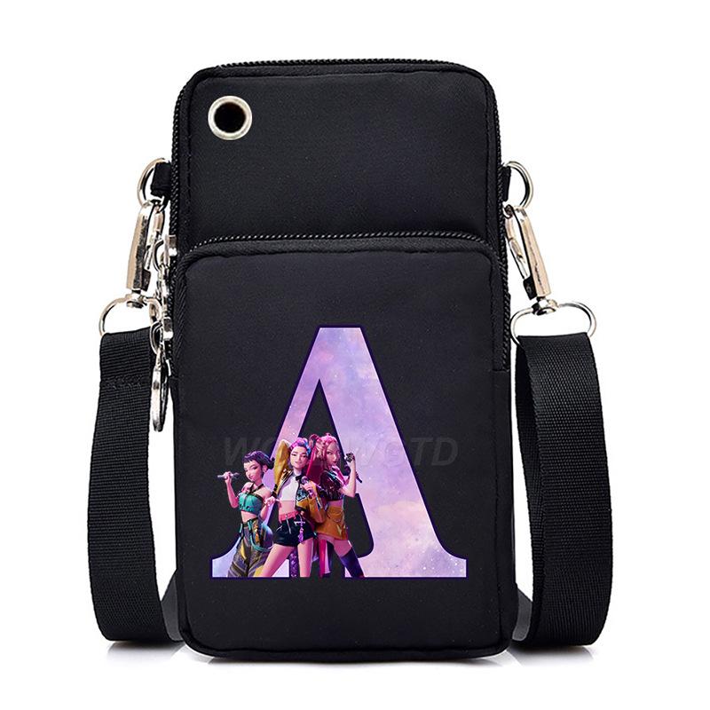 Anime Cartoon 26 Letter Printed Messenger Bag Casual Portable Shoulder Bag Multi-Function Handbag No specifications