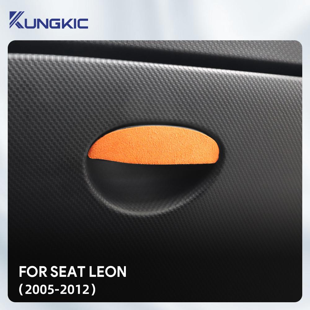 vshgm2 Top Suede Trim Sticker For SEAT Leon Altea Toledo MK1 MK2 Ibiza Cupra Cupra for Skoda Fabia Rapid 2005-2012 Storage Accessories