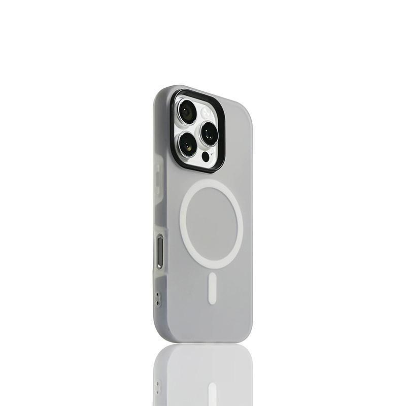 Magnetic Jelly Case: 2-in-1 Skin-Feel Protective Cover for Apple iPhone 14, 15, and 16, with Anti-Drop Design