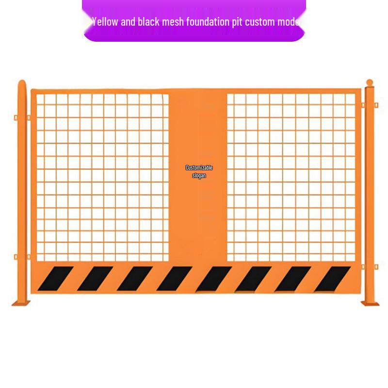 Portable Construction Site Pit Protection and Warning Fence
