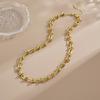 Fashionable And Minimalist Knotted Metal Necklace For Both Men's And Women's Hip-hop Punk Street Style Daily Jewelry Gifts