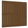 824886 vidaXL Wall-mounted Headboard Honey Brown 95.5x3x90 Cm Solid Pine Wood