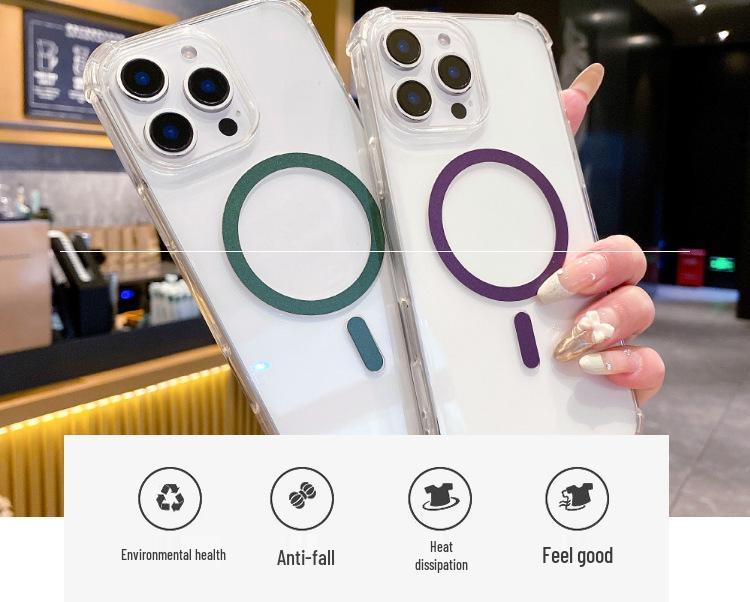Non-Yellowing Magnetic Rotating Stand for iPhone 17 Air/16 Pro Max/15/14 Case