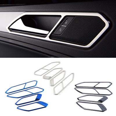 Für Volkswagen VW Tiguan MK2 2017- Innentürgriff Schüsselabdeckung Panel Rahmenverkleidung Edelstahl Innenraum