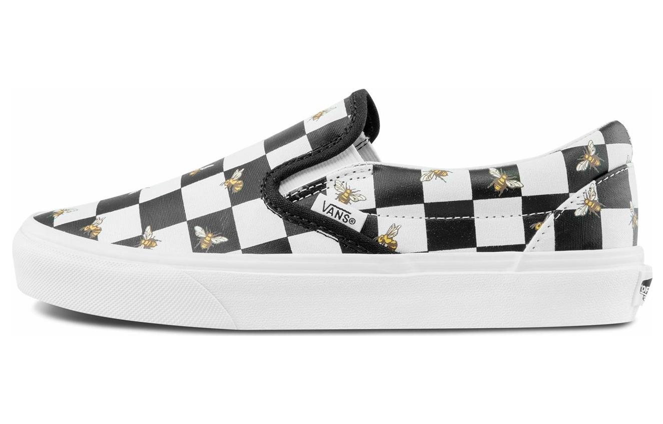 Vans Classic Slip On Bee Check Black White VN0A33TB9EH 35