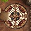Ronde Deurmat in Perzische Stijl Onderhoudsvriendelijk Antislip Bedkleed voor Slaapkameringangen Woonkamer Tapijt Vintage Huisdecoratie