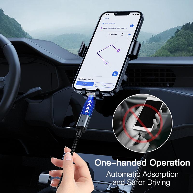 KUULAA Magnetic USB Fast Charging Cable Type C USB iPhone Cable Magnet Charger USB For iPhone 15 14 13 Xiaomi HUAWEI 65W Mobile Phone Wire Cord