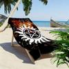 Pentagram Supernatural Print Beach Towel, Large Soft Quick Dry Towel for Beach Camping Swimming