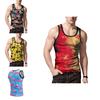 Mens 3d Printed Tank Top With Premium Quality Polyester For Summer Gym Fitness
