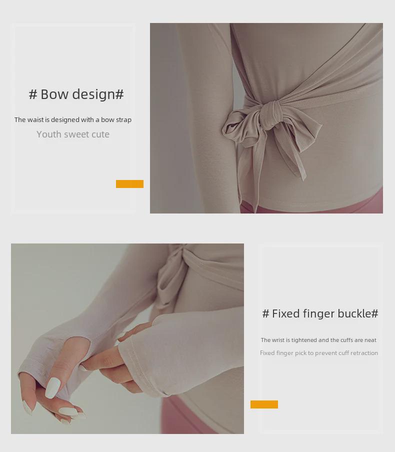 Korean Fashion Long-Sleeve Yoga Tops for Women - Autumn/Winter Collection