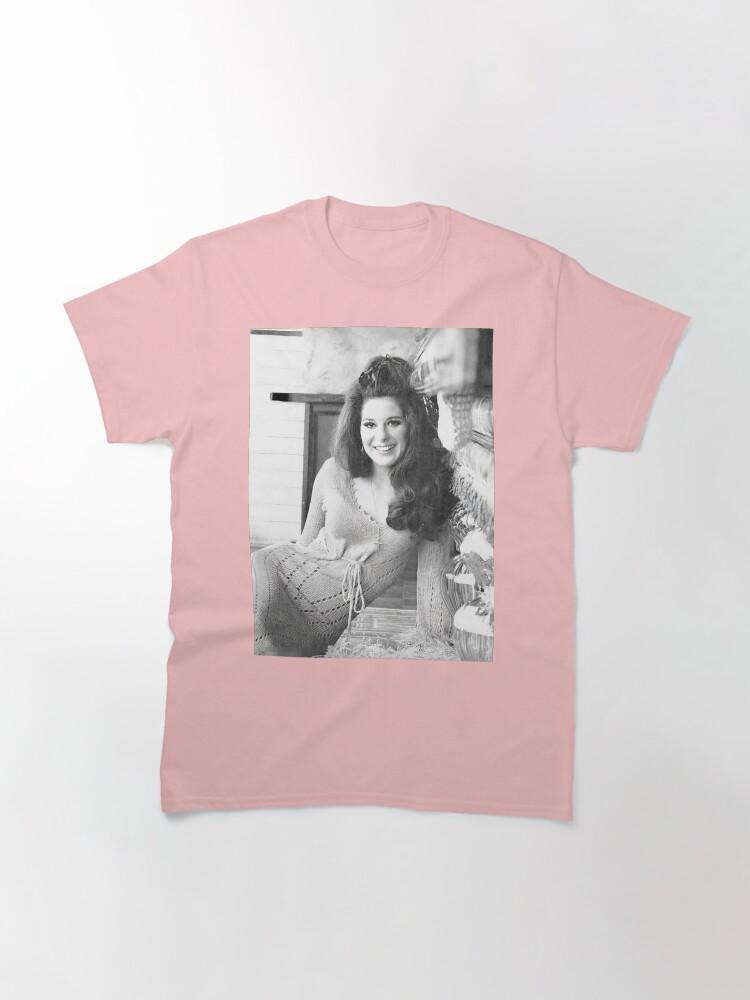 June Carter Cash Bobbie Gentry Černobílé Klasické Tričko