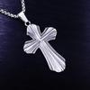 Necklace Flower Cross Frosted Pit Cross Vintage Men's Pendant