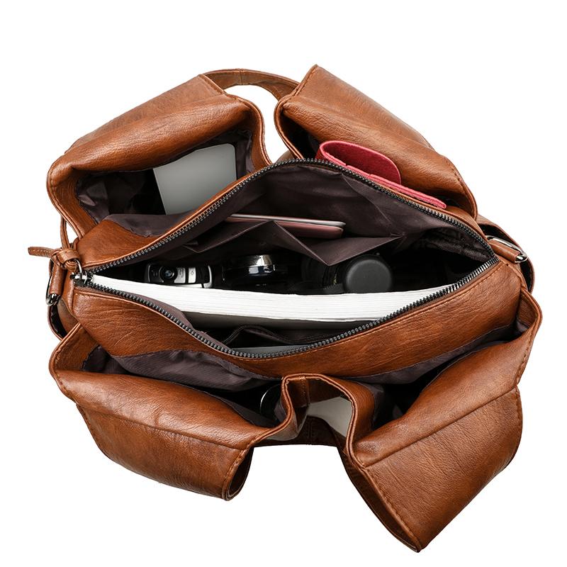 Tragetasche Damen Große Kapazität Umhängetasche Weiches Leder Schultertasche Unterarmtasche