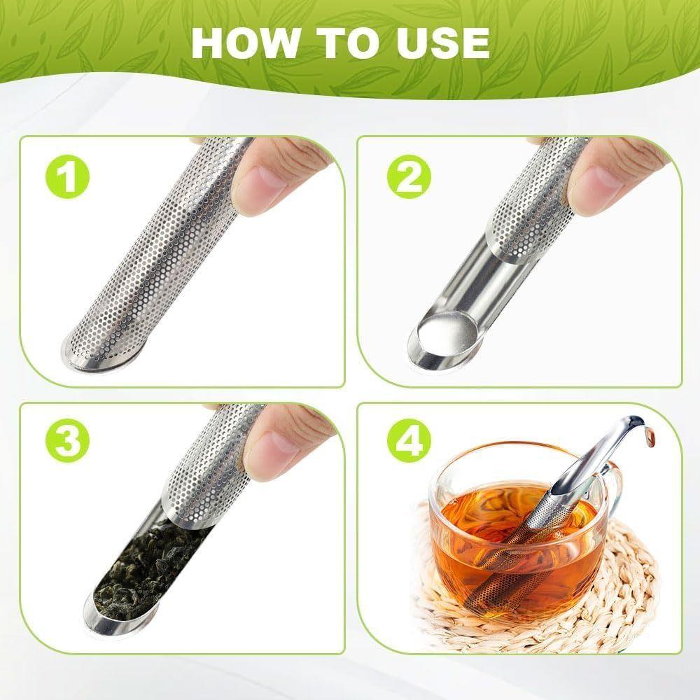 Stainless Steel Tea Infuser Easy to Clean Mesh Strainer New Loose Leaf Tea Steeper  Home Office