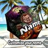 Custom Name Personalized Bride of Chucky Print Umbrella, Auto Open Close, 8‑Rib Sturdy Frame, Commute Camping Hiking Use, Birthday Gift