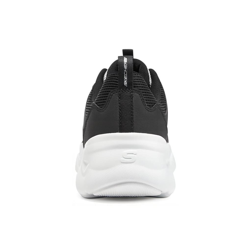 Skechers DLites Airy 3.0 Fabric Leather Mesh Synthetic Leather Comfortable Versatile Low-Top Dad Shoes Women sneakers Black White 896073-BKW